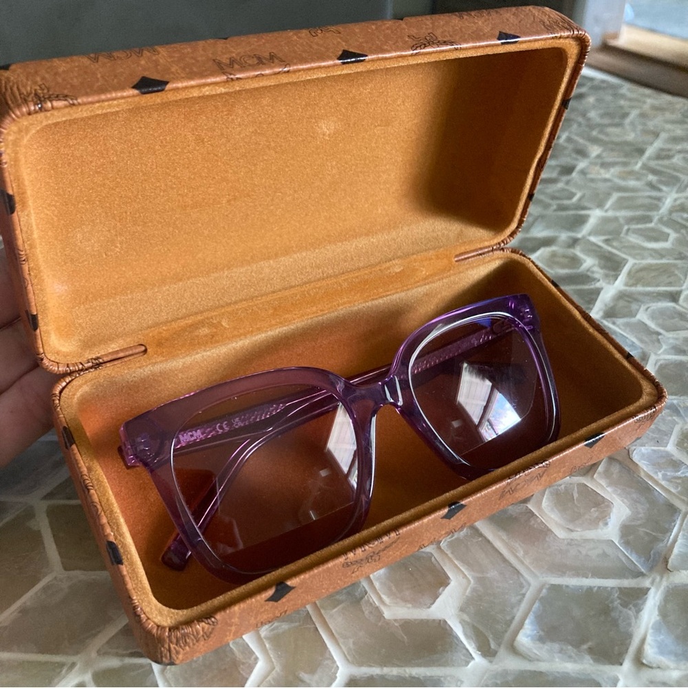 LIKE NEW! MCM725S 500 Womens Purple Rectangular Plastic Sunglasses - Picture 13 of 14